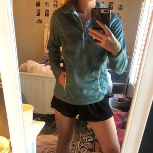 Columbia fleece lined quarter zip (M)